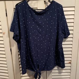 Blue Old Navy Tie Top